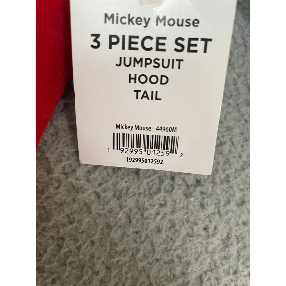 Disney‎ Baby Mickey Mouse Toddler 3T 4T Costume Jumpsuit Red Black